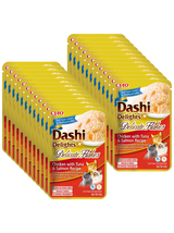 INABA Dashi Delights Delicate Flakes Chicken with Tuna & Salmon Recipe 24x40g