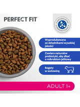 Perfect Fit™ - sucha karma pełnoporcjowa dla dorosłych kotów, bogata w wołowinę 7kg