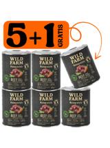 WILD FARM Monoprotein Beef 5x800g + 800g GRATIS hipoalergiczna karma dla psa