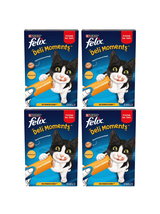 Felix Deli Moments Kremowe przekąski dla kotów z kurczakiem 4x(4x10g)