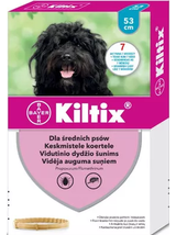 Kiltix Obroża dla psów średnich dł, 53cm+ TRIXIE Szczypce do usuwania kleszczy 9cm