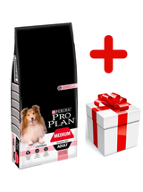 Purina Pro Plan Medium Adult Sensitive Skin Optiderma, łosoś i ryż 14kg   + niespodzianka dla psa GRATIS!