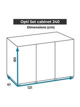 AQUAEL ZESTAW OPTISET 240 CZARNY 2.0+SZAFKA