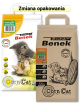 SUPER BENEK Żwirek Corn Kukurydziany o zapachu: Świeża Trawa  7L