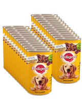 PEDIGREE Adult puszka 24x1200g - mokra karma pełnoporcjowa dla dorosłych psów, z kurczakiem w galaretce