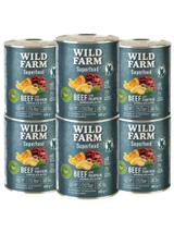 WILD FARM Superfood Beef (Wołowina z dynią, ziemniakami i natką pietruszki) 6x800g bezzbożowa karma dla psa