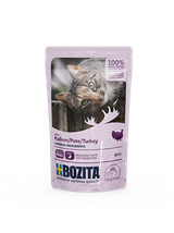 BOZITA Kawałki w sosie z indykiem (saszetka) 85g