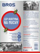 BROS Lep kurtyna na muchy 5szt.
