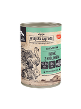 Wiejska Zagroda Indyk z królikiem 6x400g dla psa
