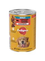 PEDIGREE Adult puszka 400g - mokra karma pełnoporcjowa dla dorosłych psów, z wołowiną w galaretce