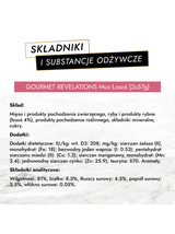 Gourmet Revelations Karma dla kotów mus z łososiem 12x(2x57g)