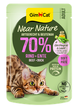 GIMCAT NEAR NATURE WOŁOWINA/KACZKA 85g