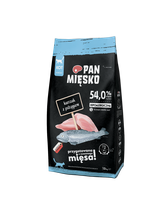 PAN MIĘSKO Kurczak z pstrągiem S 1,6kg dla kota