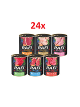 DOLINA NOTECI Rafi dla psa mix smaków 24x800g