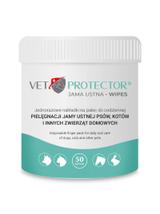 VET PROTECTOR® JAMA USTNA – WIPES nakładki na palec do higieny jamy ustnej dla psa, kota i innych zwierząt domowych 50 sztuk