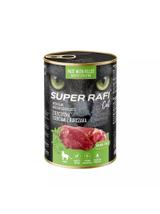 DOLINA NOTECI Super Rafi Cat P&F z dziczyzną i sercami z kurczaka 24x400g