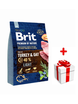 Brit Premium By Nature Light 3kg + niespodzianka dla psa GRATIS!