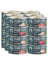 WILD FARM Mousse Mix smaków 24x85g - bezzbożowy mus dla kota