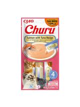 INABA CAT CHURU Salmon With Tuna 4x14g