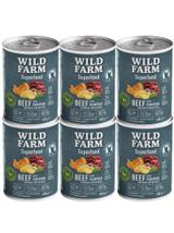 WILD FARM Superfood Beef 6x400g bezzbożowa karma dla psa