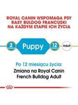ROYAL CANIN French Bulldog Puppy 3kg karma sucha dla szczeniąt do 12 miesiąca, rasy bulldog francuski / Opakowanie uszkodzone (5597) !!!