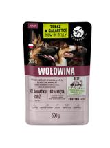 PetRepublic karma dla psa z siekaną wołowiną w galaretce 9x500g