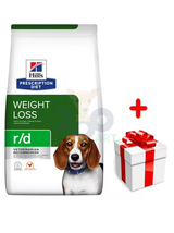 HILL'S PD Prescription Diet Canine r/d 10kg  + niespodzianka dla psa GRATIS!