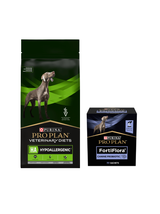 PRO PLAN Veterinary Diets  HA Hypoallergenic Karma sucha dla psa 11kg+ PRO PLAN FortiFlora Suplement probiotyczny dla psa 30 x 1 g