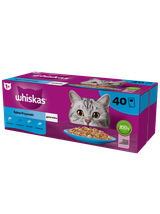 WHISKAS mokra karma dla kota rybne smaki w galaretce 160x85g