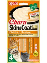 INABA Churu Skin&Coat przysmak dla kota o smaku kurczaka 4x14g