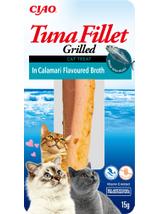 INABA  Tuna Fillet dla kota - Tuńczyk w bulionie z kalmarów 15g