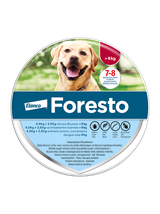 ELANCO Foresto Obroża dla psów powyżej 8kg+ Cestal Dog Plus tabletki na odrobaczanie psów 2 sztuki