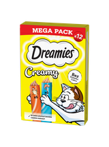 DREAMIES Creamy z kurczakiem i z łososiem 12x10g