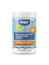 CHLORTIX MULTI - ZWALCZA GLONY I DEZYNFEKUJE WODĘ BASENOWĄ (50x20g) 1 KG