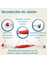 Beaphar TOOTHBRUSH REGULAR - dwugłowicowa szczoteczka do zębów