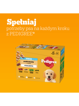 PEDIGREE Junior mix smaków w galaretce 12x100g