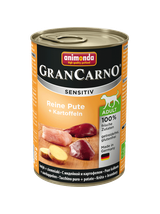 ANIMONDA GranCarno Sensitiv  Adult Dog smak: Indyk + ziemniaki 6x400g