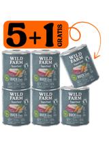 WILD FARM Superfood Duck (Kaczka z komosą ryżową, marchewką i ziołami) 5x800g + 800g GRATIS bezzbożowa karma dla psa