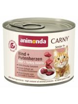 ANIMONDA Cat Carny Senior smak: wołowina i serca indyka 6 x 200g
