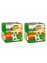 Friskies ADULT Dog wołowina, kurczak, jagnięcina w sosie 48x100 g