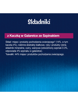 Felix Kaczka w galaretce ze Szpinakiem saszetka 26x85g