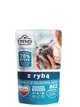 Frendi kawałki w delikatnym sosie z rybą dla kota 40x100g