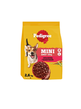 Pedigree Adult Mini dla psów małych ras z wołowiną i warzywami 3x2,6 kg