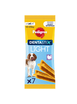 Pedigree Dentastix Light Dental Chews Średnie rasy Przysmaki dla psów 7szt. - 98g