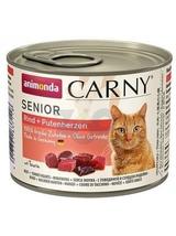 ANIMONDA Cat Carny Senior smak: wołowina i serca indyka 12 x 200g