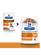 HILL'S PD Prescription Diet Feline k/d Kurczak 24x85g - saszetka