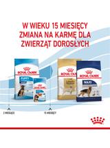 ROYAL CANIN Maxi Puppy 15kg karma sucha dla szczeniąt, od 2 do 15 miesiąca życia, ras dużych ,15kg Opakowanie uszkodzone (5538,9381) !!!!