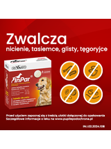 InPar 50/144/200 mg tabletki dla psów (20 tabletek)
