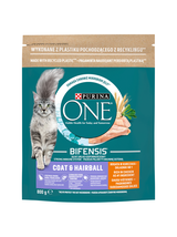 Purina One Cat Coat & Hairball Karma dla kotów z kurczaka 800g