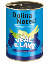 DOLINA NOTECI PREMIUM SUPERFOOD cielęcina i jagnięcina 6x400g